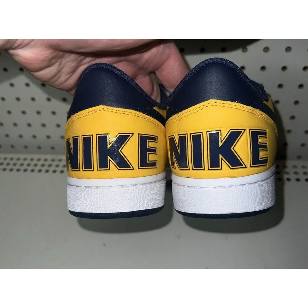 Nike Terminator Low OG Michigan Mens Leather Basketball Shoes Size 9 FJ4206-700